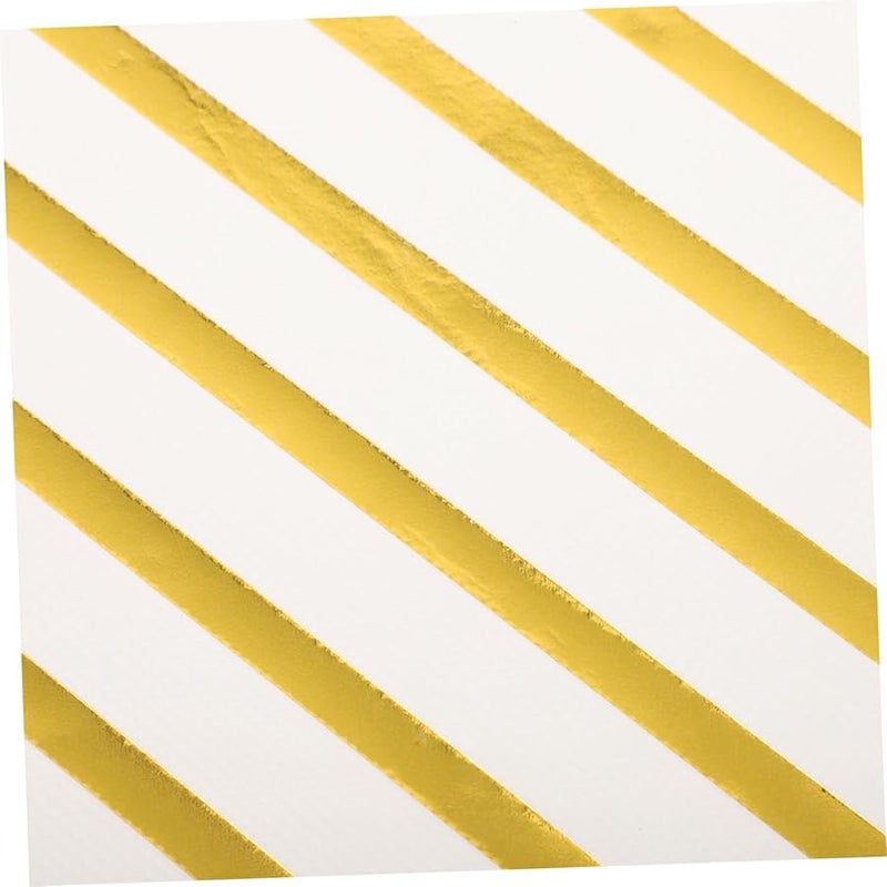 مناديل ورقية ذهبية 40 ورقة زينة حفلات استقبال الزفاف - Image 5